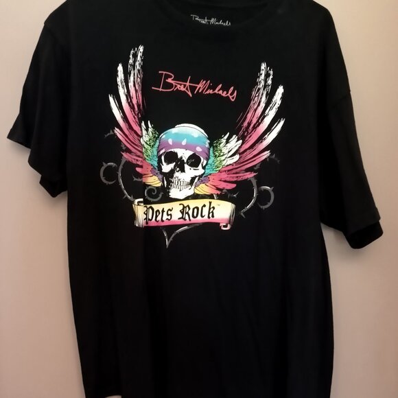 BRET MICHAELS PET ROCK BLACK T-SHIRT SIZE XL - Picture 1 of 1